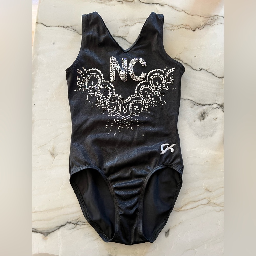 Girls Gk elite gymnastic leotard. Size Child M
